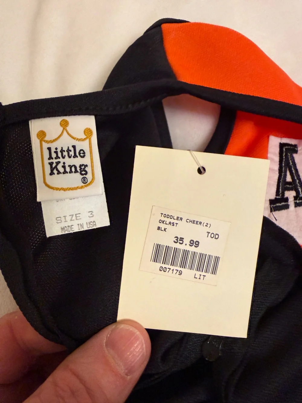 Oklahoma State Girls Orange & Black Cheer Dress